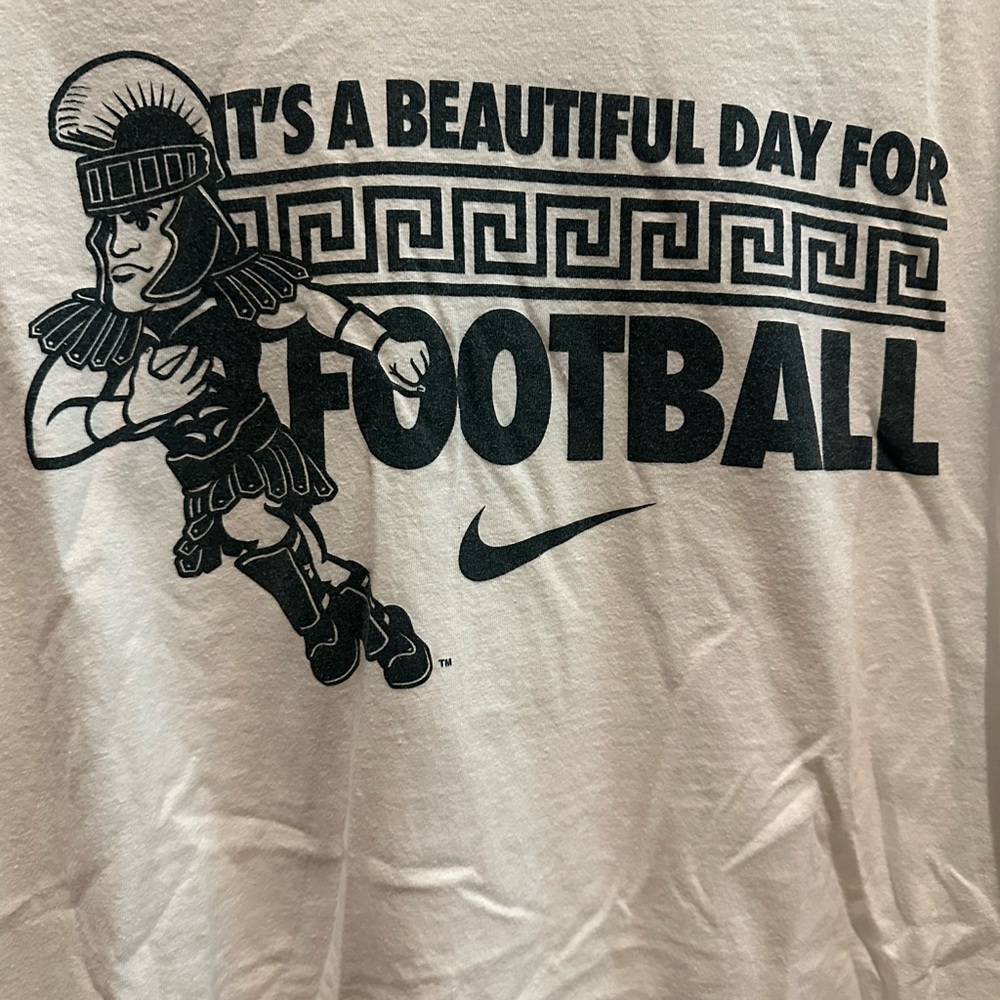 The Nike Tee Michigan State Football Long Sleeve Shirt